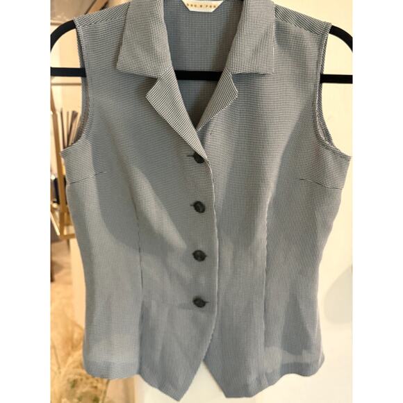 Bou a Roo Women's Houndstooth Tailored Vest Size XS 0-2 - Picture 1 of 3